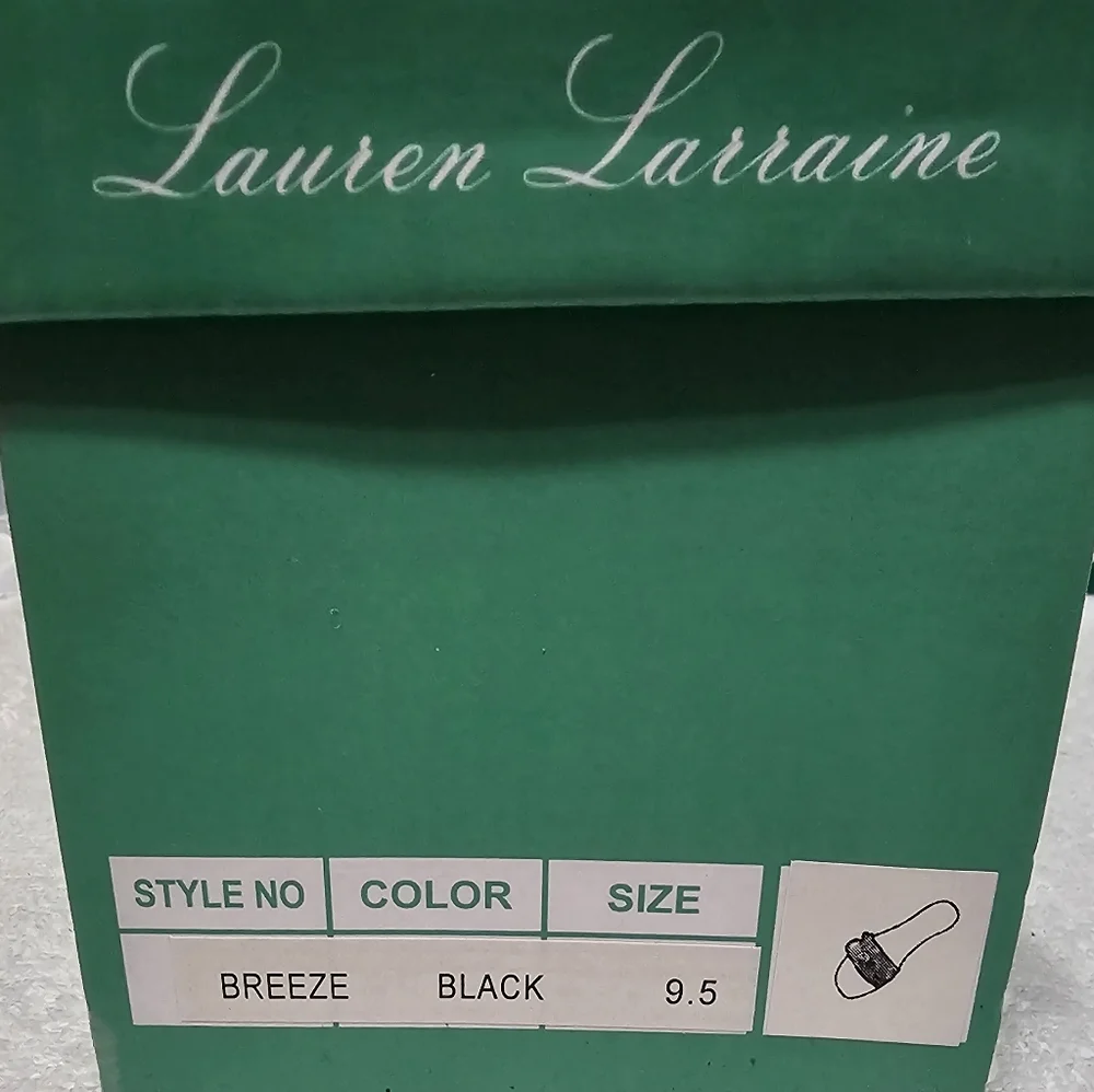 Lauren Lorraine Breeze Black Rhinestone Bow Jelly Slide Sandal Womens 7.5 - Picture 4 of 4